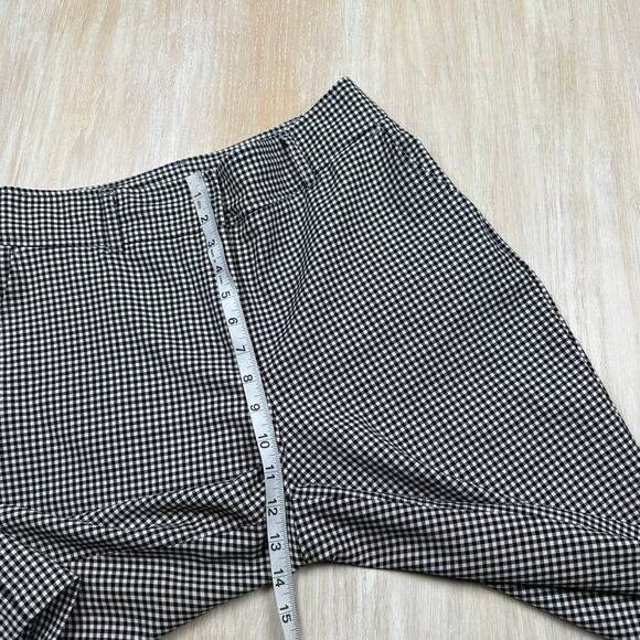 Joie High Rise Flat Front Chino Ankle Buffalo Plaid Preppy Edge Office Pants 8 - Picture 7 of 16